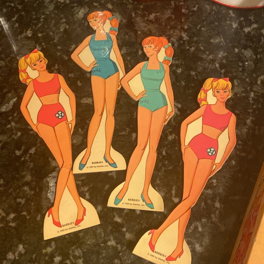 1969 BARBIE PAPER DOLL 2 SETs IN BOX - #4763 - ORIGINAL - Picture 4 of 11